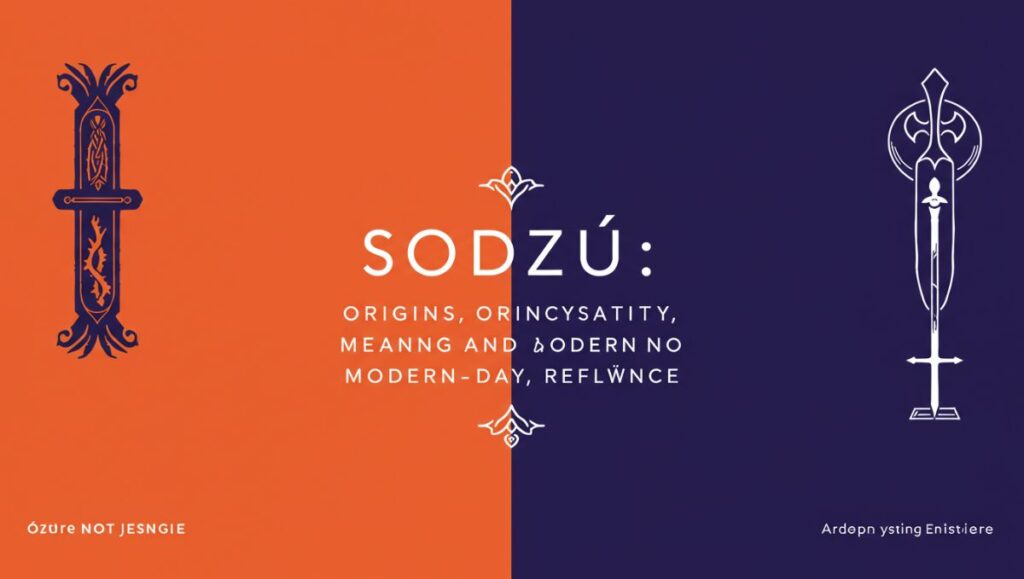 Sodziu: Origins, Meaning, and Modern-Day Relevance