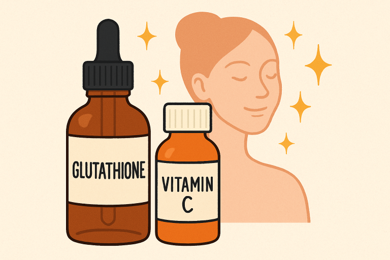 How Glutathione and Vitamin C Work Together for Skin Clarity